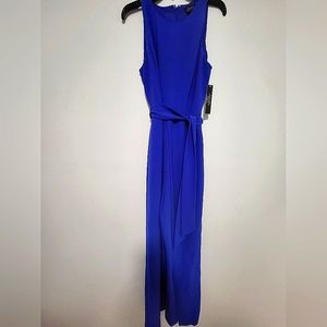 Tahari Sleeveless Spilt/Open Leg Jumpsuit